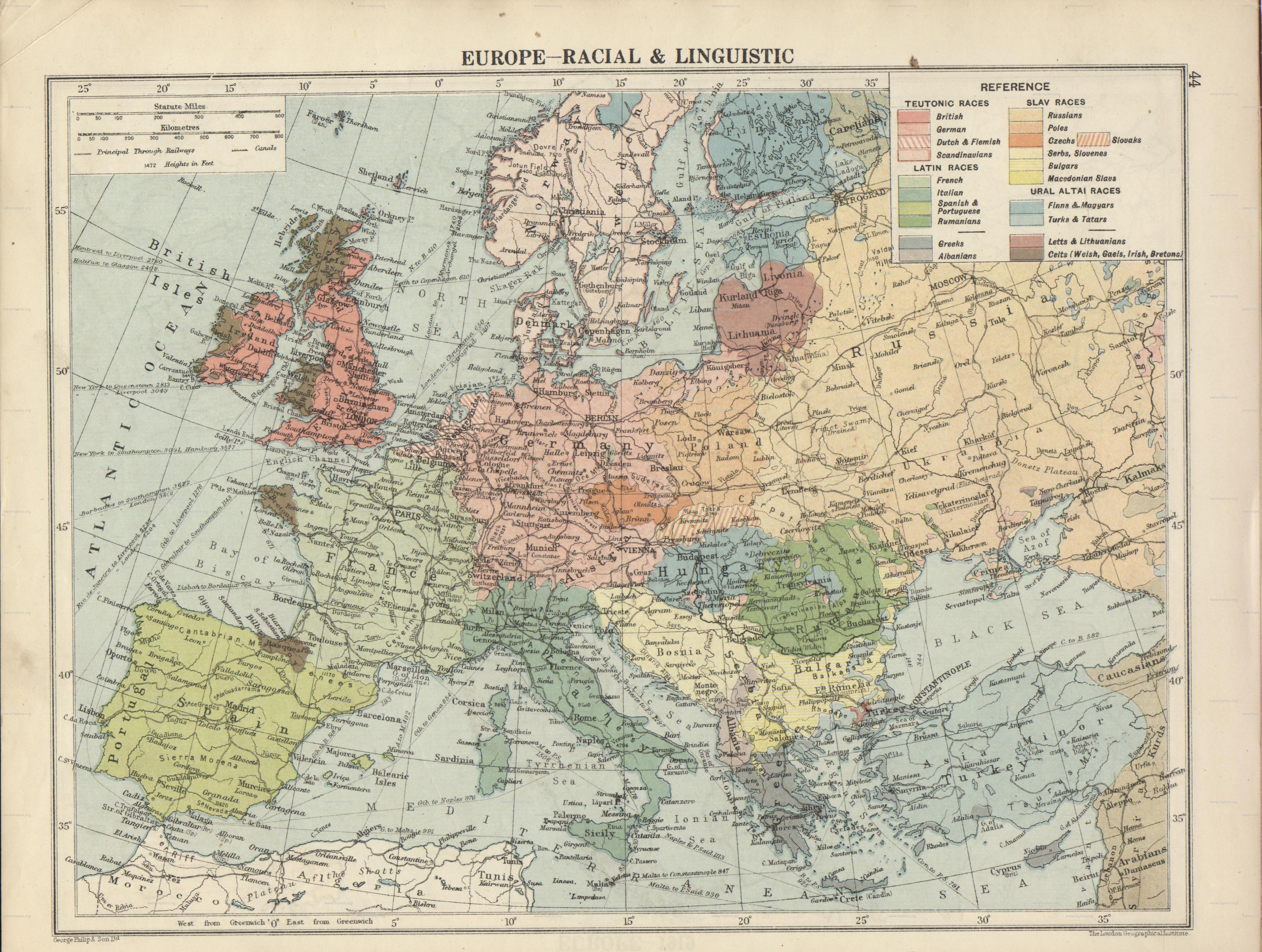 Map Of Europe Geographic Features